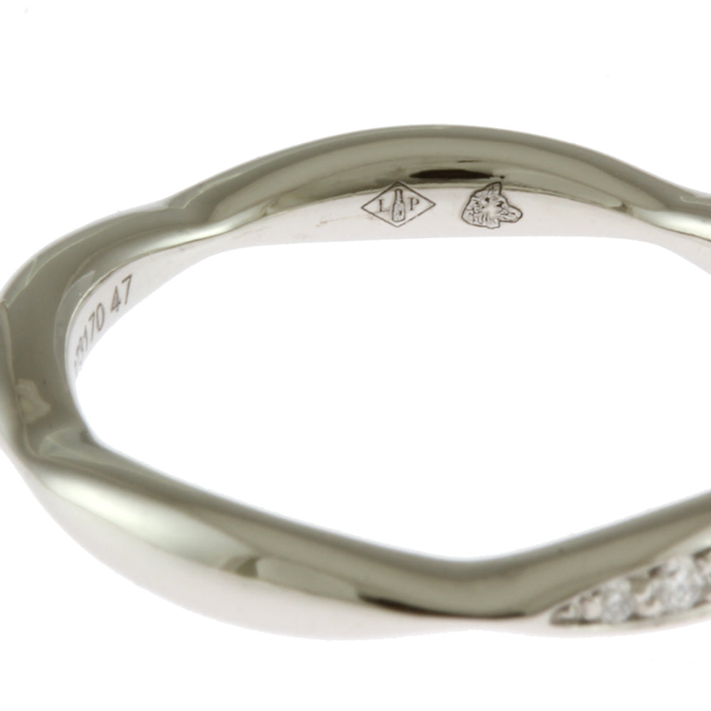 シャネル カメリア ダイヤモンド リング 指輪 シャネル 6.5号 Pt950