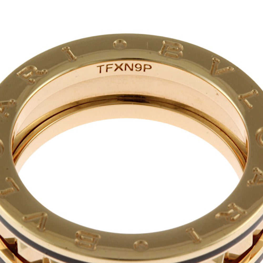 BVLGARI B-zero.1 B-zero One Rock Ring, Size 14.5, 18K K18 Pink