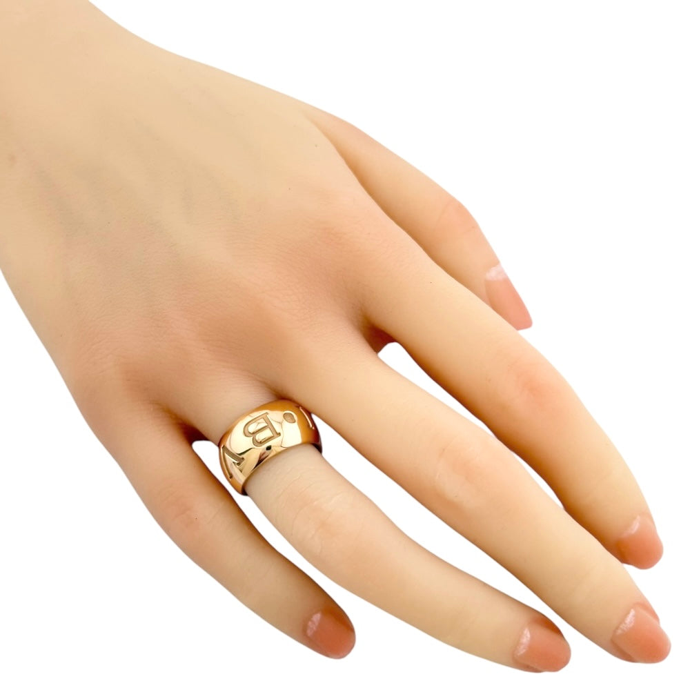 BVLGARI Bvlgari Monologo Ring Size 10 18K K18 Pink Gold Women's