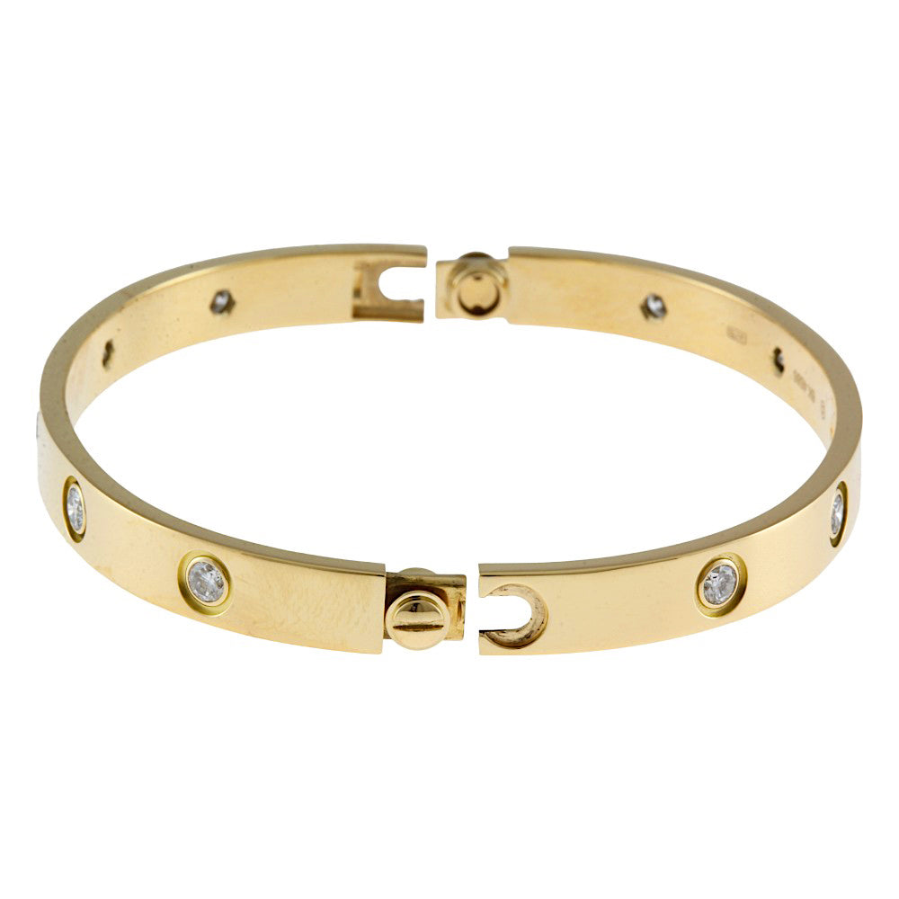 カルティエ Cartier ラブブレスレット イエローホワイトドライバー