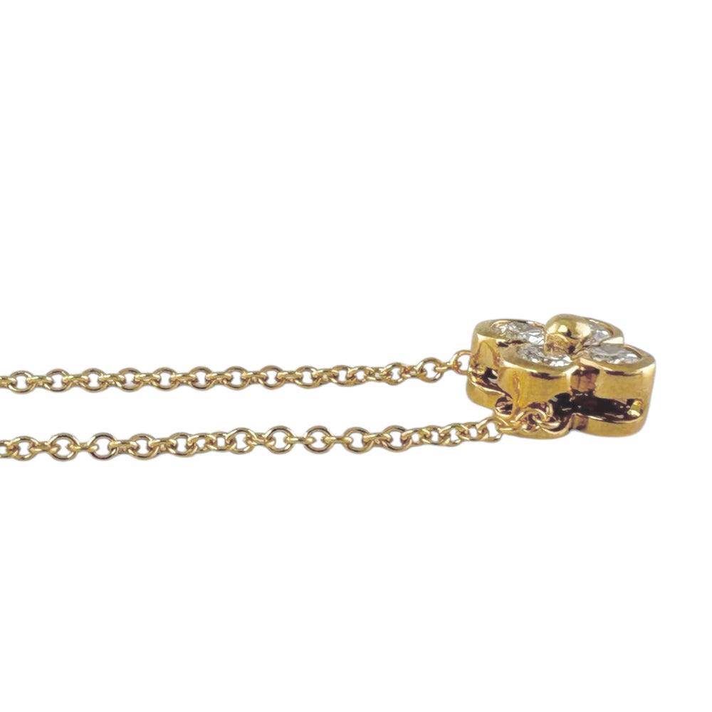Tiffany & Co. Tiffany bezel necklace 18 gold K18 Yellow Gold