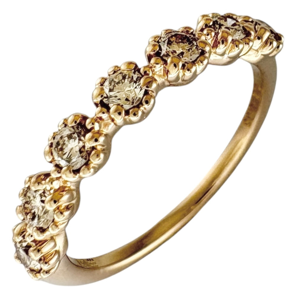 カシケイ　ソリティア　ブラウンダイヤモンド リング　 18K YG 51号 カシケイ ソリティア ブラウンダイヤモンド リング 18K YG 51号 - メルカリ