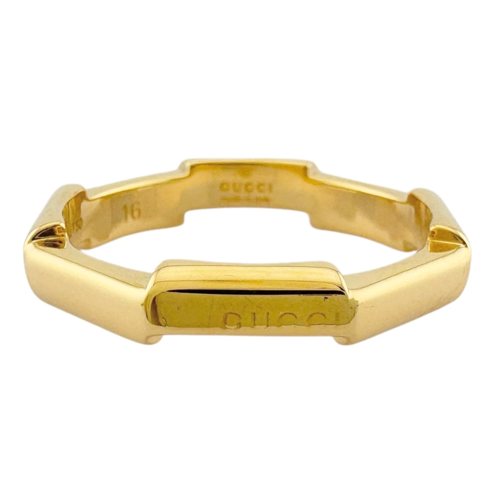 GUCCI グッチ リンクトゥラブ リング 指輪 15.5号 18金 K18イエロー