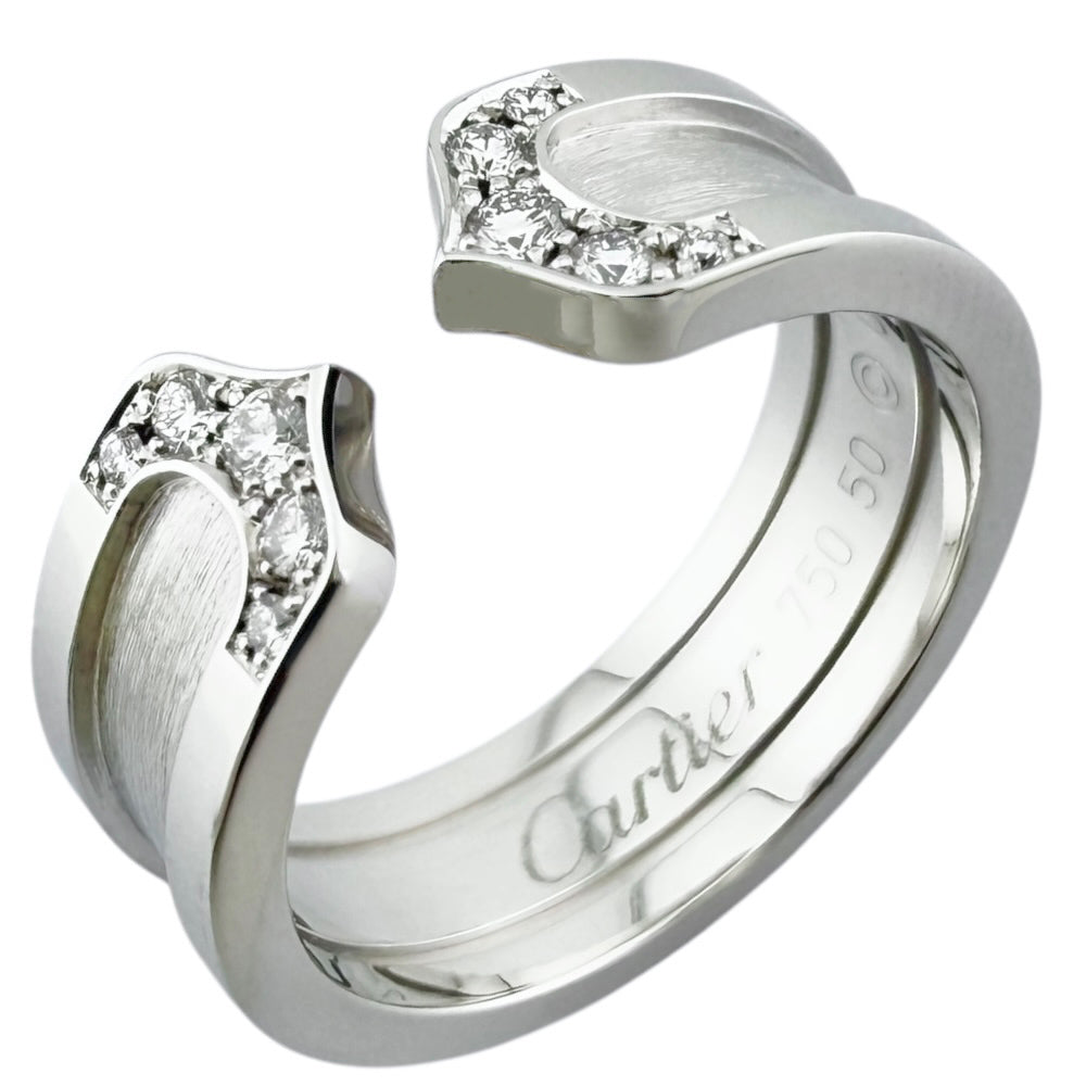 Cartier カルティエ　C2リング　11号　ホワイトゴールド Cartier カルティエ C2リング 11号 ホワイトゴールド カルティエ