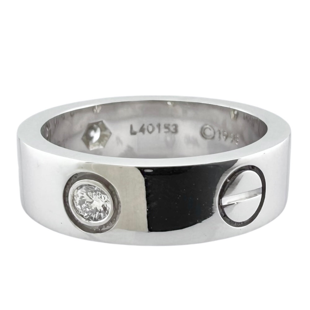 CARTIER カルティエ ラブ リング 指輪 11号 18金 K18ホワイトゴールド