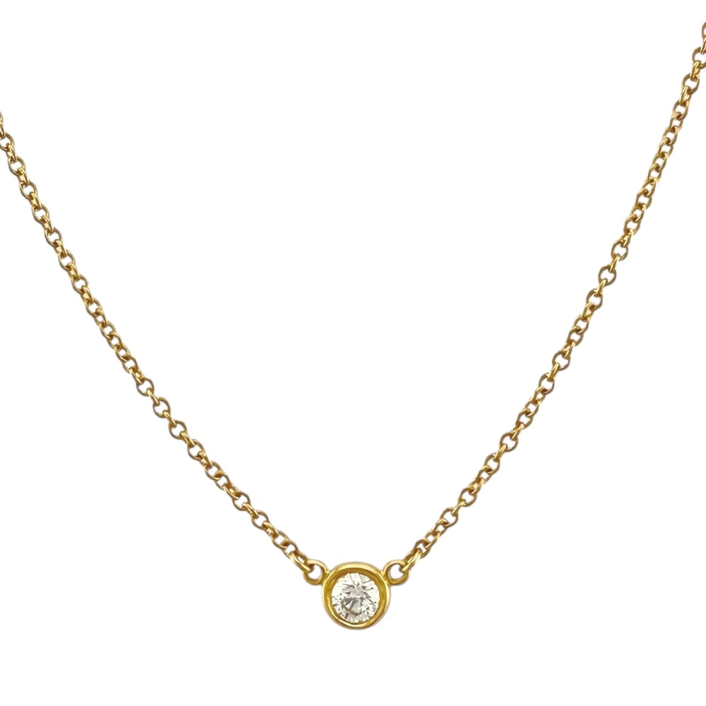 TIFFANY&Co. ティファニー バイザヤード 約0.12ct ネックレス 18 TIFFANY&Co. ティファニー バイザヤード 約0.12ct ネックレス 18