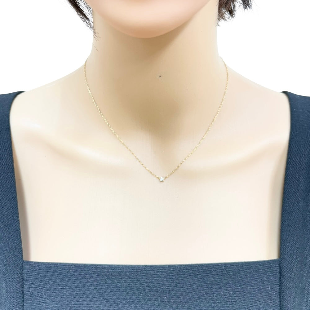 TIFFANY&Co. ティファニー バイザヤード 約0.05ct ネックレス 18金 K18 TIFFANY&Co. ティファニー バイザヤード 約0.05ct ネックレス 18金 K18
