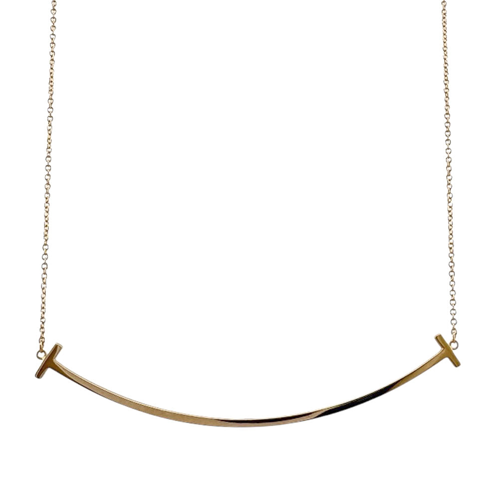 Tiffany & Co. ネックレス　Tスマイル K18　スモール YG750 楽天市場】TIFFANY&Co. ティファニー Tスマイル ネックレス ミニ K18PG