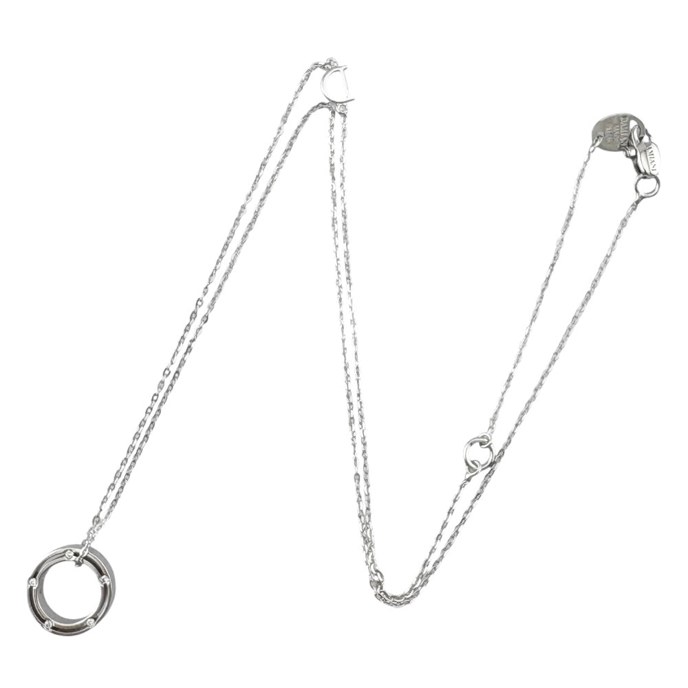 Damiani ダミアーニ Dサイド ネックレス 18金 K18ホワイトゴールド