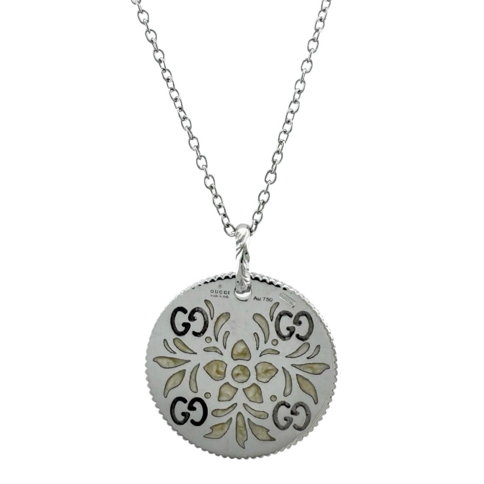 超レア廃盤美品】GGアイコン ブルームス スペンダント ホワイトゴールド 8g