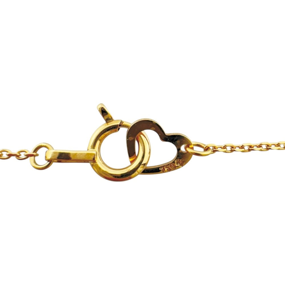 Ponte Vecchio Necklace 18K K18 Yellow Gold Diamond Women's Used