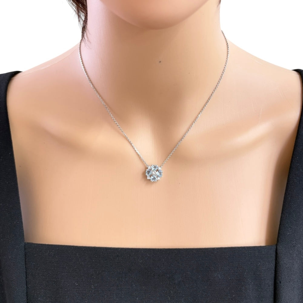 TASAKI タサキ ネックレス Pt900プラチナ アクアマリン レディース