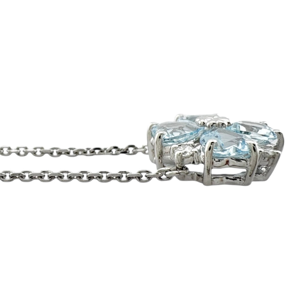 pt900ネックレス TASAKI タサキ ネックレス Pt900プラチナ アクアマリン