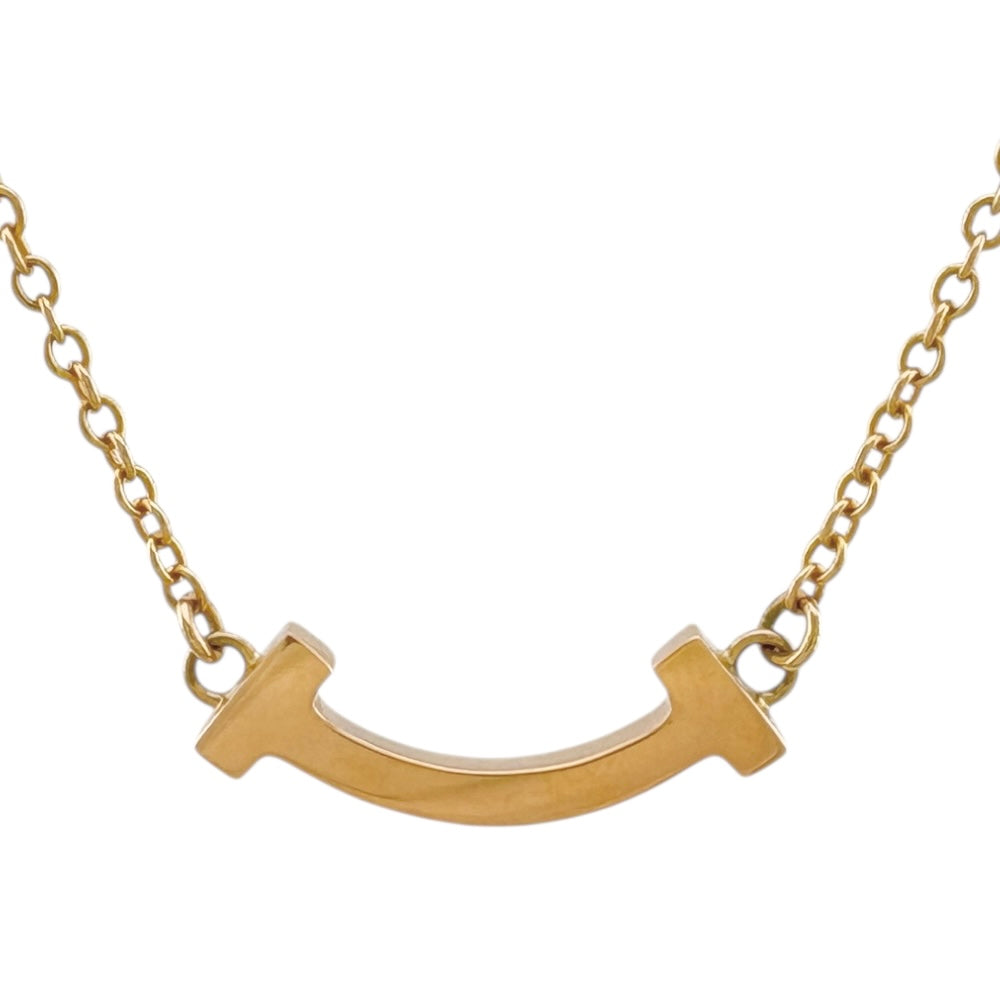 TIFFANY&Co. ティファニー Tスマイル ネックレス 18金 K18