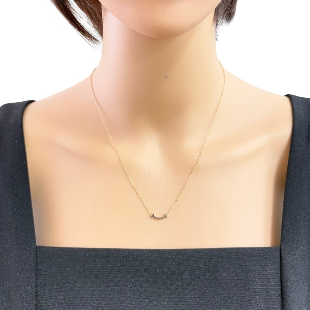 TIFFANY&Co. ティファニー Tスマイル ネックレス 18金 K18