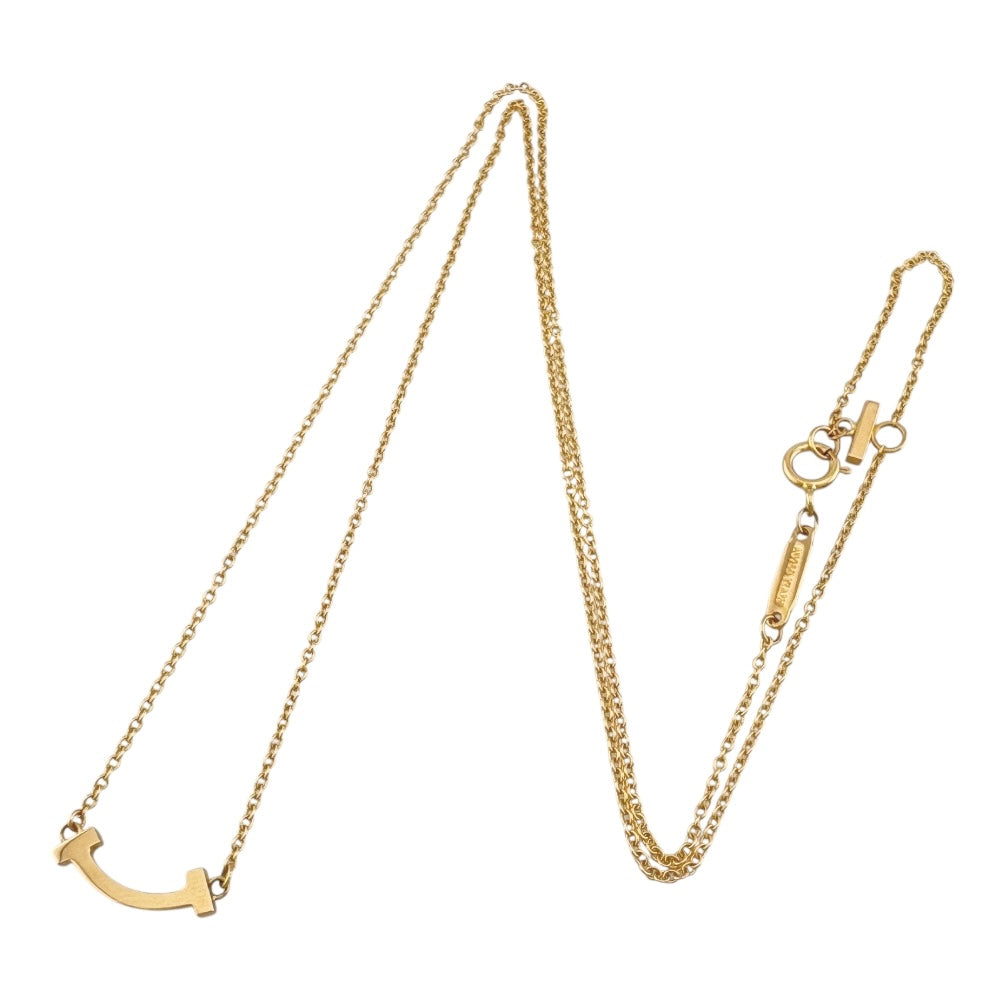 TIFFANY&Co. ティファニー Tスマイル ネックレス 18金 K18