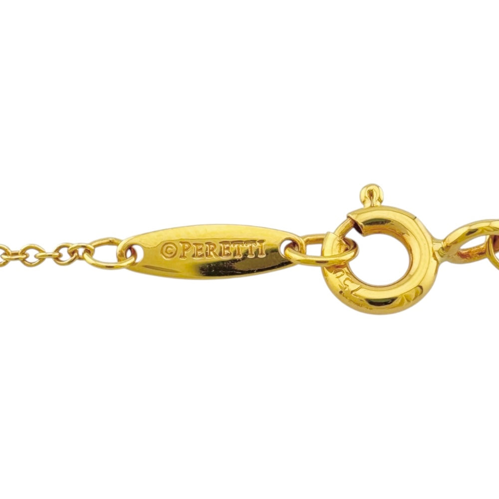 Tiffany & Co. ゴールド バイザヤードネックレス TIFFANY&Co. ティファニー バイザヤードドロップ 約0.08ct 約0.14ct