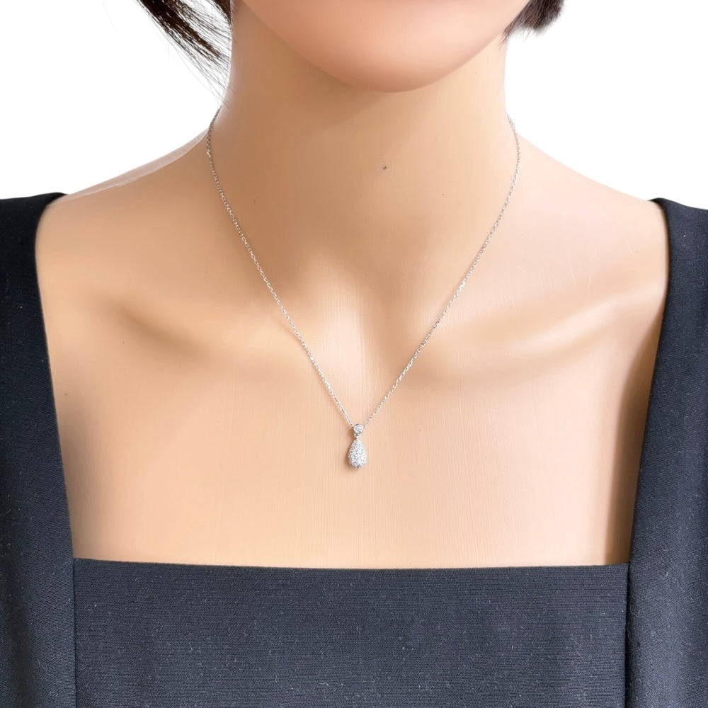 MIKIMOTOミキモト　ネックレス　K18ホワイトゴールドダイヤモンドパール MIKIMOTO ミキモト ネックレス 18金 K18ホワイトゴールド ダイヤモンド
