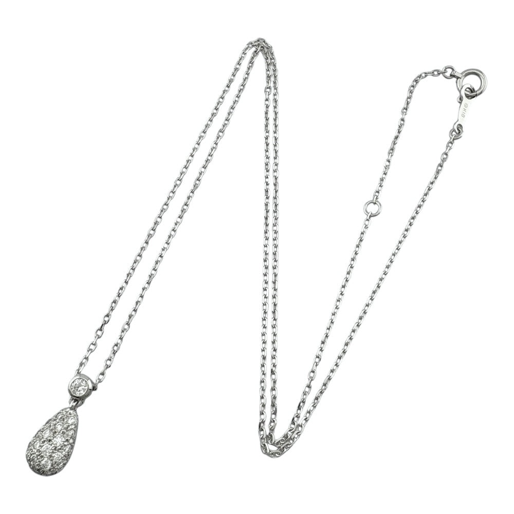 ○ミキモト ネックレスk18 1Pダイヤモンド MIKIMOTO ミキモト ネックレス 18金 K18ホワイトゴールド