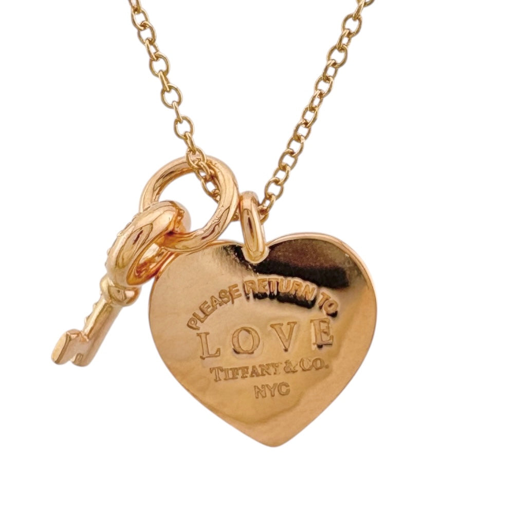 ティファニー リターントゥ ハートネックレス ルベドメタル ピンクゴールドカラー TIFFANY&Co. ティファニー リターントゥラブハートタグキー