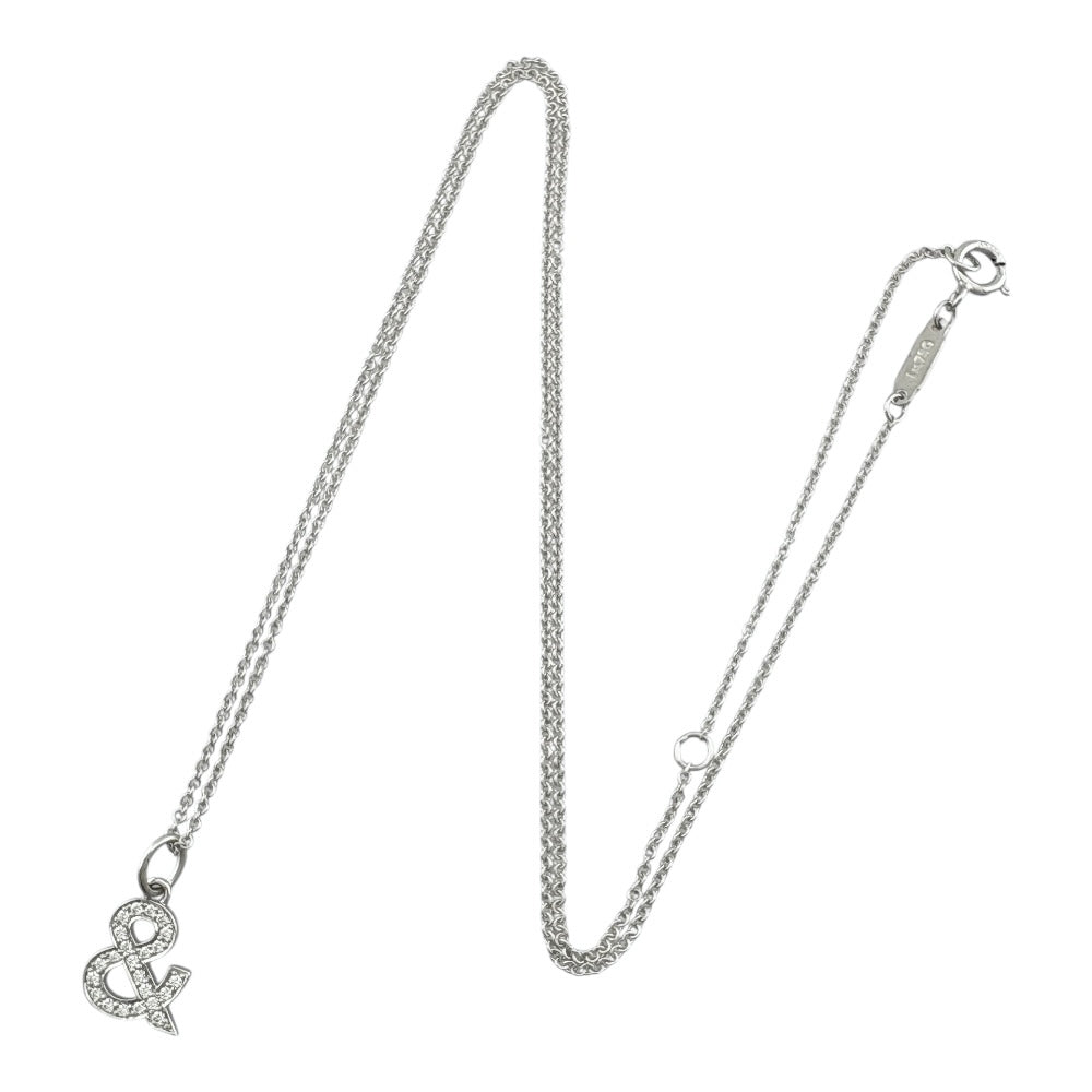 専用】TIFFANY ダイヤモンド　ホワイトゴールド ネックレス TIFFANY&Co. ティファニー アンパサイド ネックレス 18金 K18