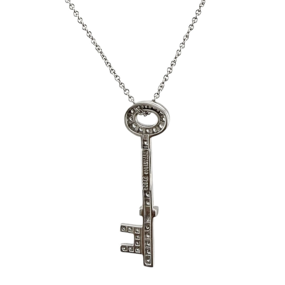 TIFFANY&Co. ティファニー オーバルキー ネックレス Pt950プラチナ