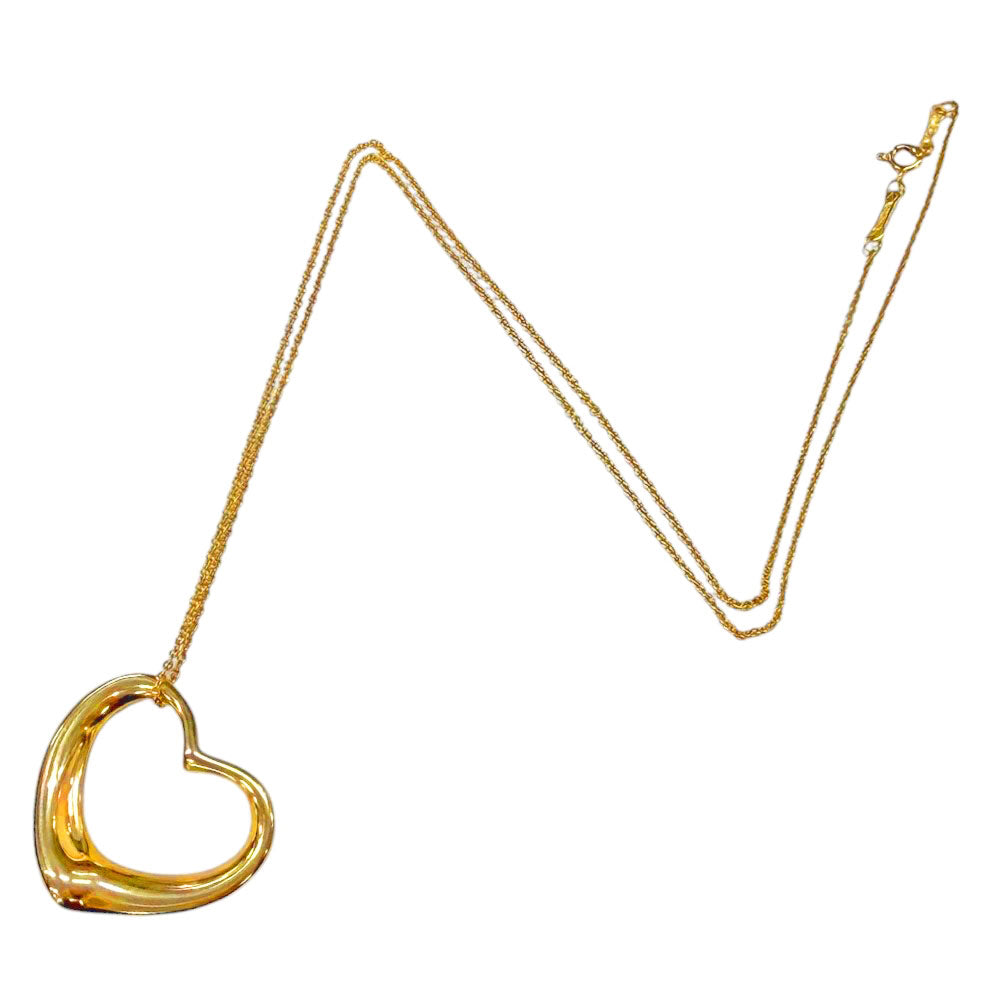 TIFFANY&Co. ティファニー オープンハート ネックレス 18金 K18
