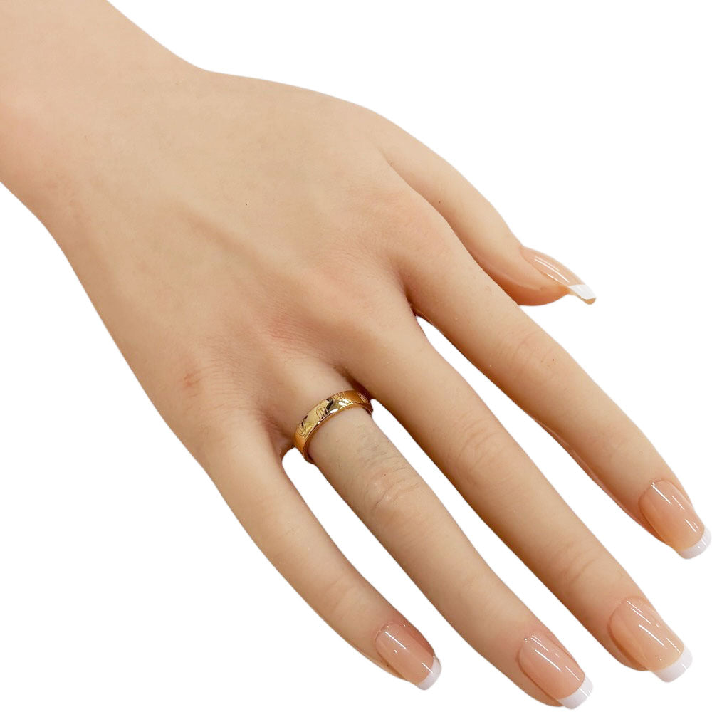 カルティエ　Cartier レザー　キーリング　ピンク　ハッピーバースデー CARTIER カルティエ ハッピーバースデー リング 指輪 10号 18金 K18