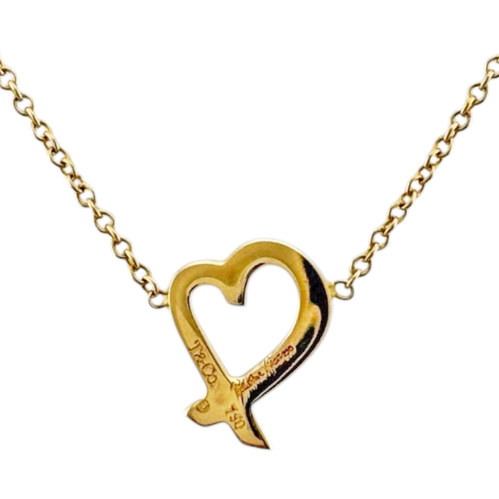 TIFFANY&Co. ティファニー ラビングハート ネックレス 18金 K18