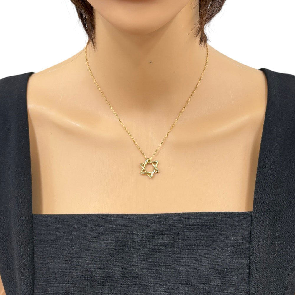 TIFFANY&Co. ティファニー スターオブダビデ ネックレス 18金 K18
