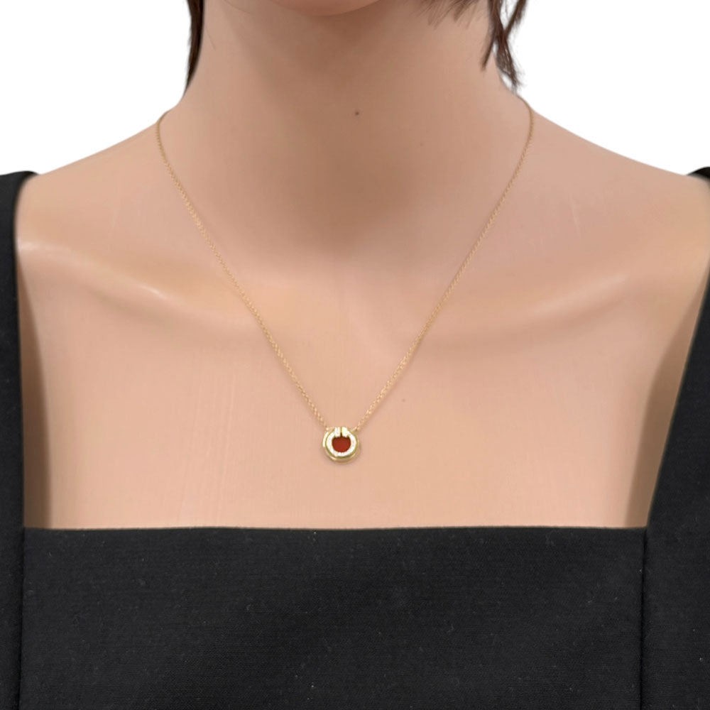 TIFFANY&Co. ティファニー T Twoサークル ネックレス 18金 K18イエロー