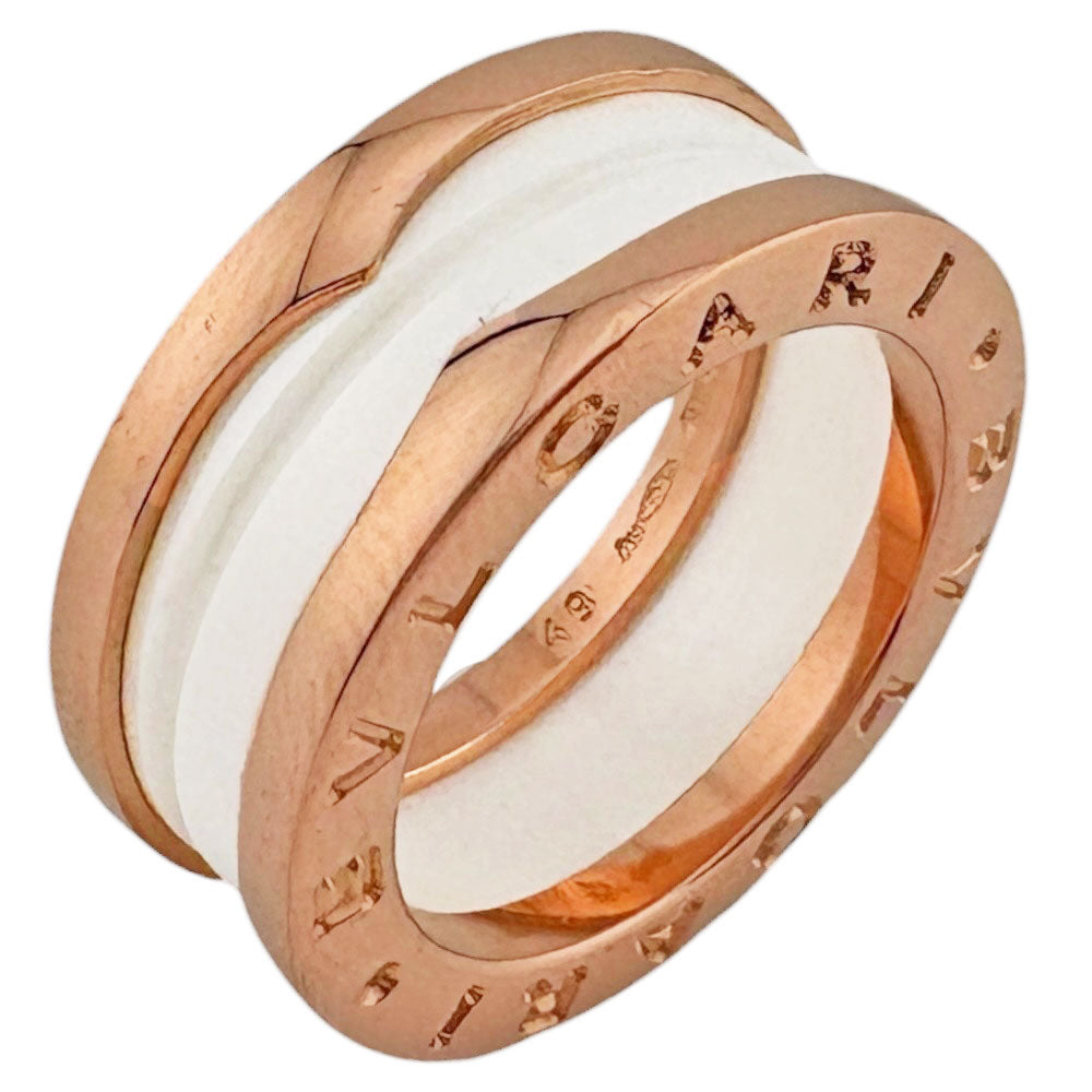 BVLGARI ブルガリ B-zero.1 ビーゼロワン ホワイトセラミック リング