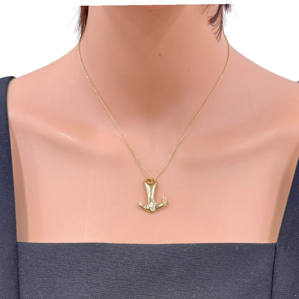 TIFFANY&Co. ティファニー アンカー ネックレス 18金 K18イエロー