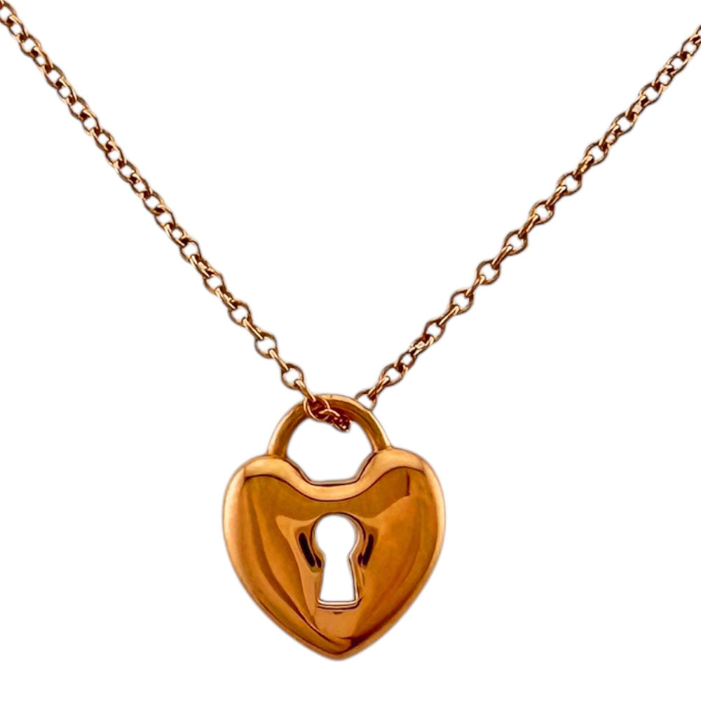 TIFFANY&Co. ティファニー ハートロック ネックレス 18金 K18ピンク