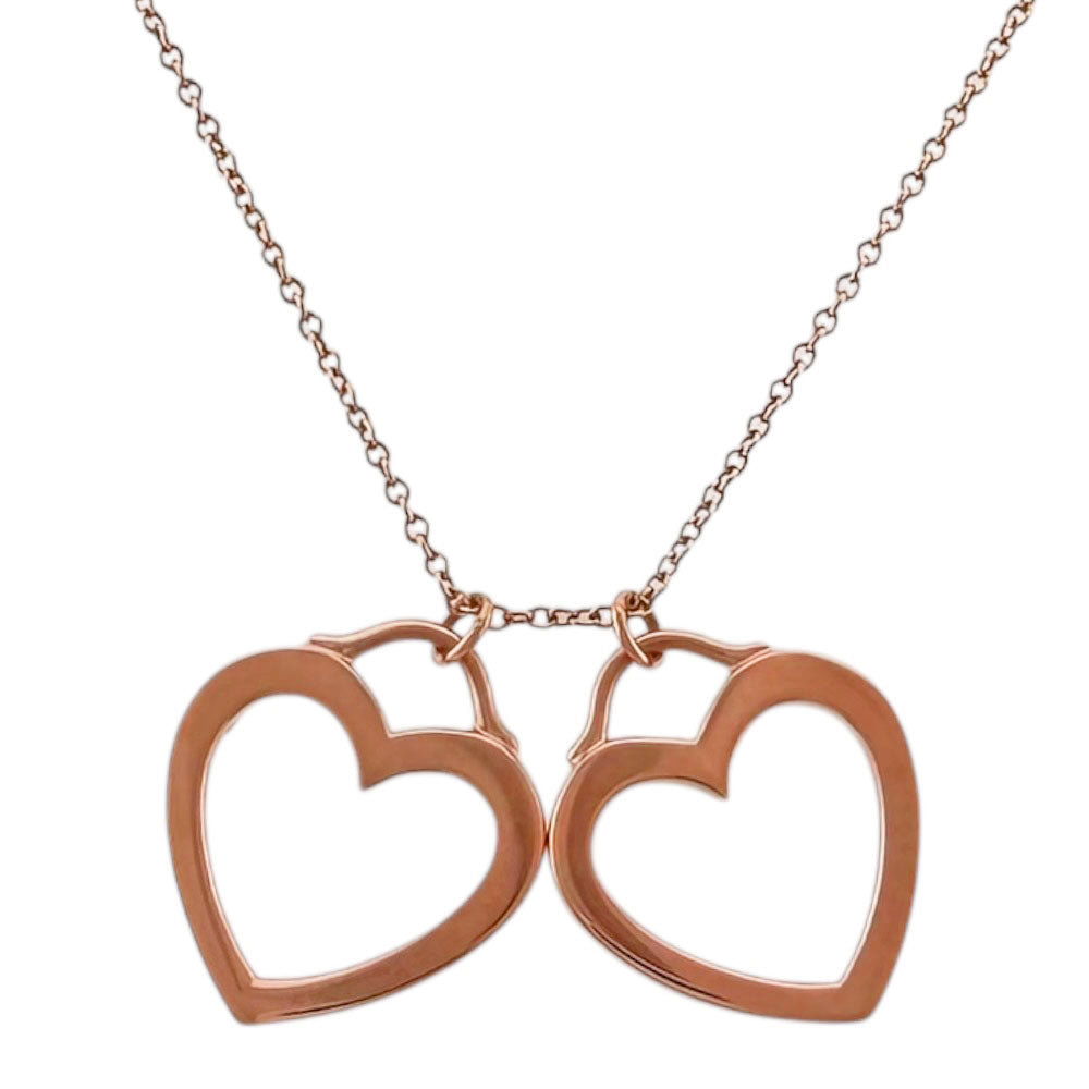 TIFFANY&Co. ティファニー センチメンタルダブルハート ネックレス 18