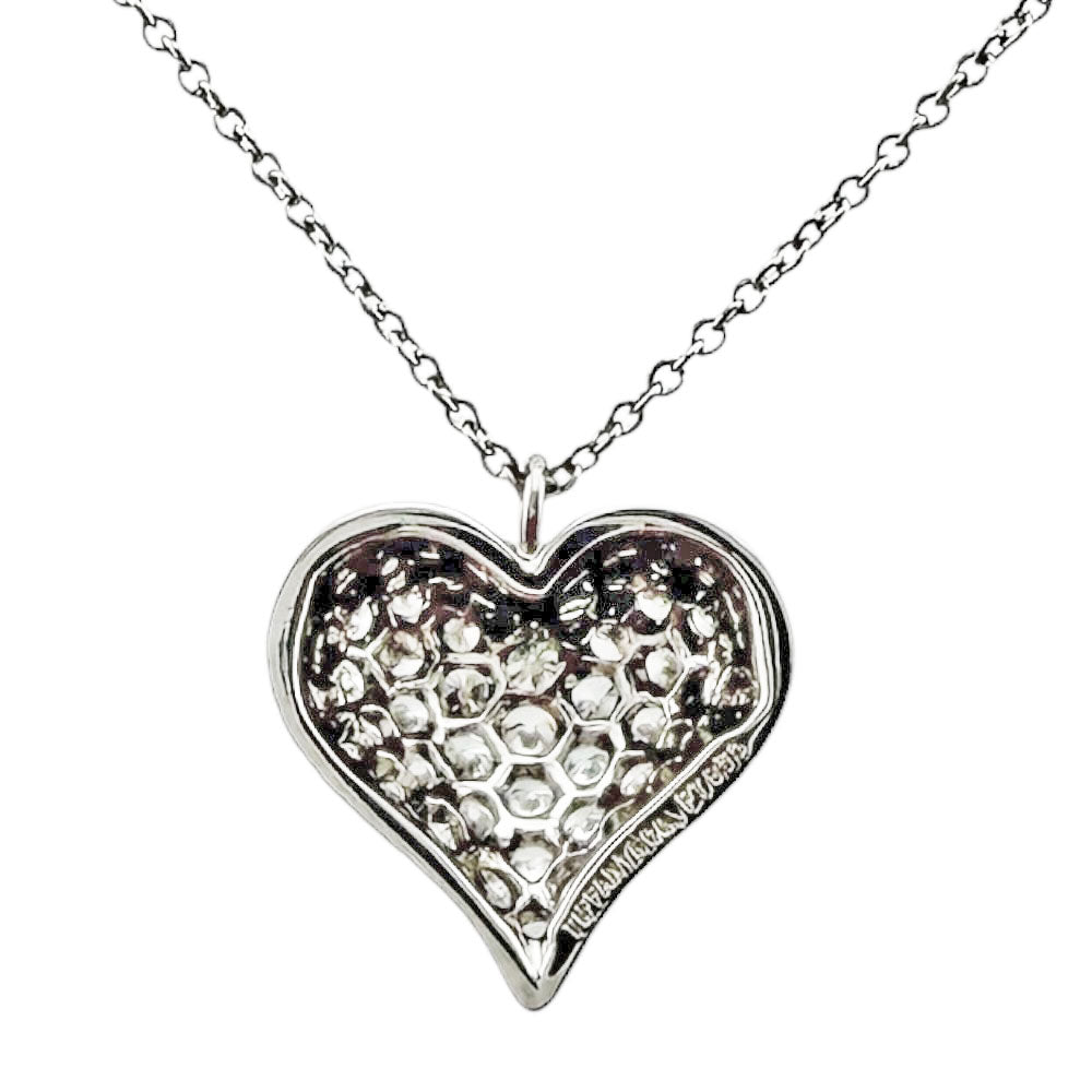TIFFANY&Co. ティファニー ドッツ ピンチド ハート ネックレス Pt950