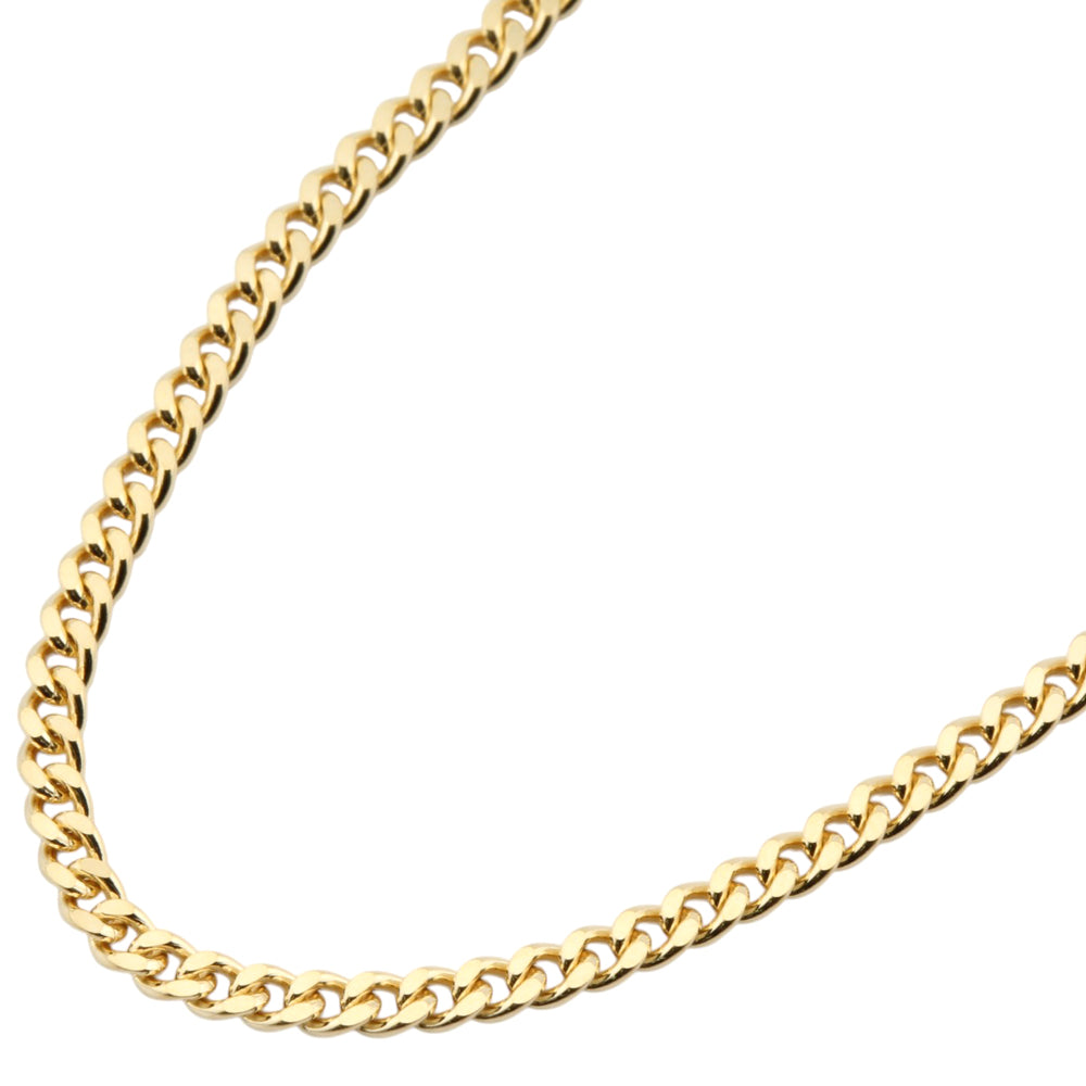 (A100803)K18 チェーン YG 喜平2面シングル ホールマーク Y061412)K18 チェーン YG 喜平2面シングル ホールマーク