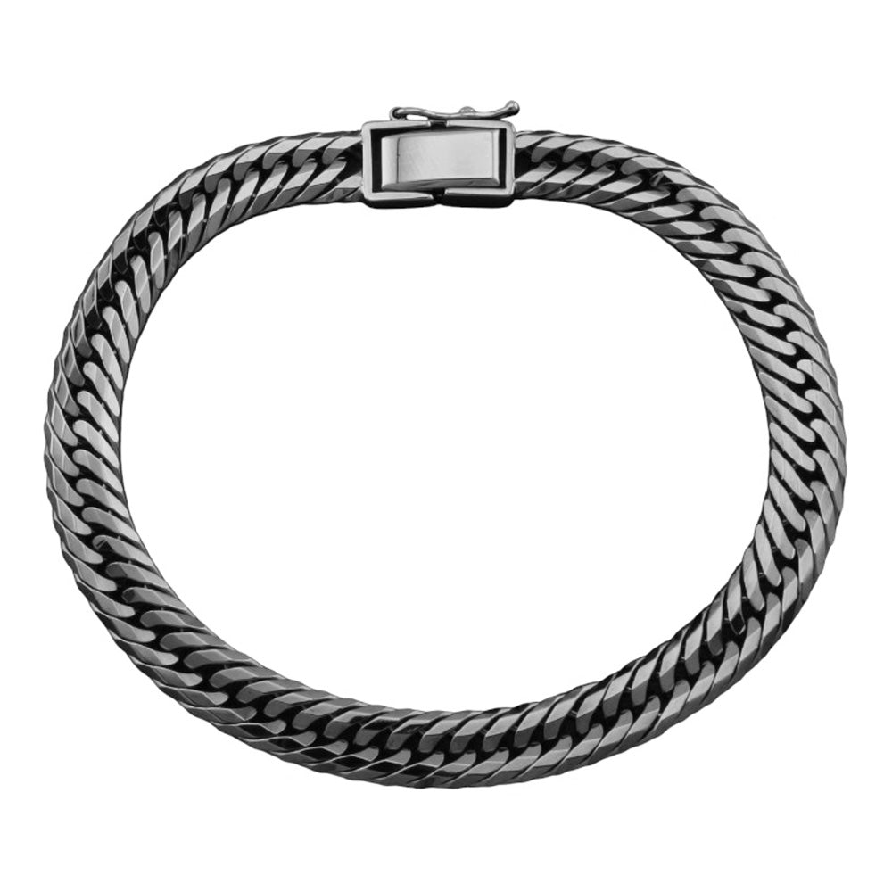 喜平 ブレスレット 12面トリプル 12DCT ブラックメッキ 20cm 約31g