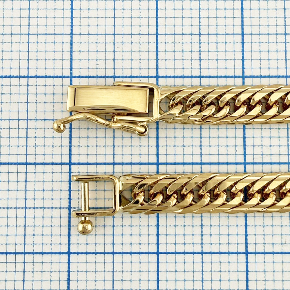 喜平 ブレスレット 約10g Mカットトリプル MカットT 18cm 留め具 中