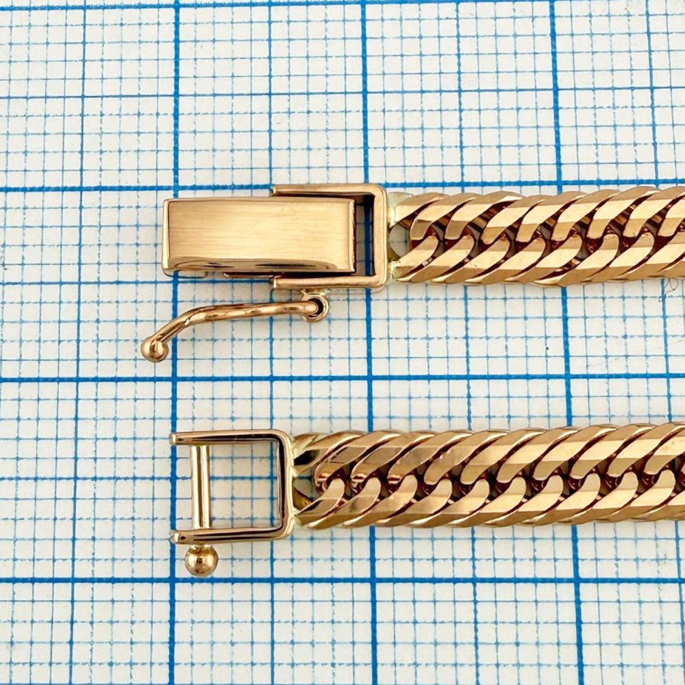 喜平 ブレスレット 12面トリプル 12DCT 18cm 約12g 留め具中折れ式