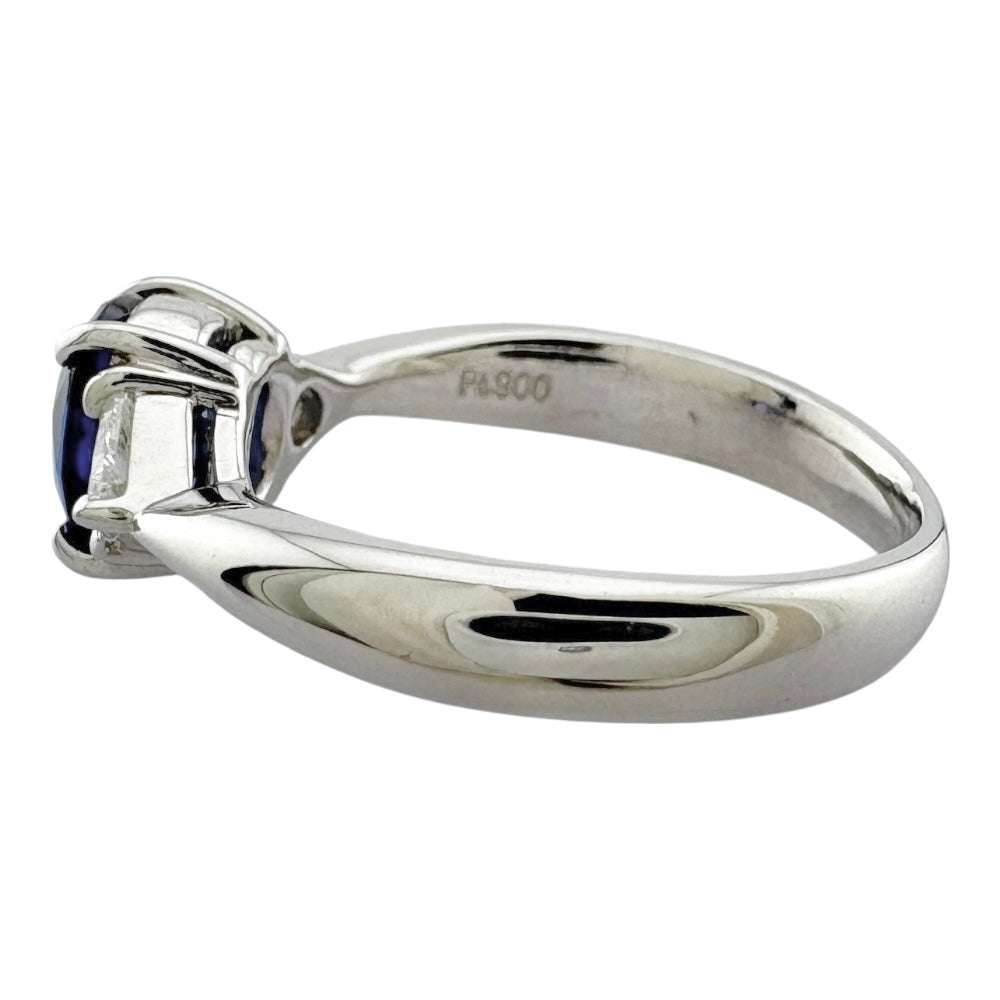 リング 指輪 8号 Pt900プラチナ サファイア レディース 中古 – 【公式  