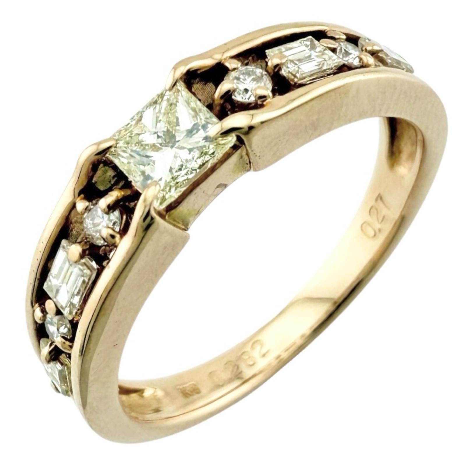 K18 リング　PG ダイアモンド　13号 K18 リングPG ダイアモンド13号