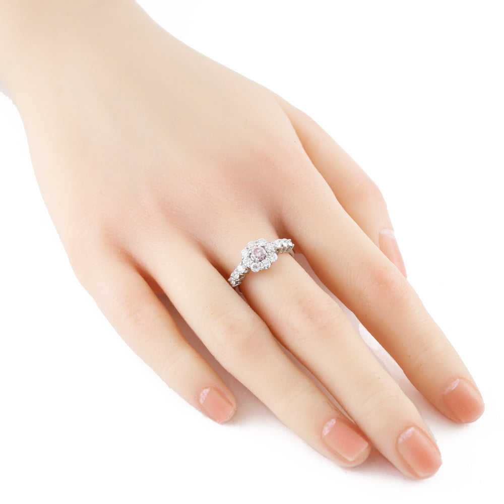 リング 指輪 12号 Pt900プラチナ ピンクダイヤモンド 0.321ct