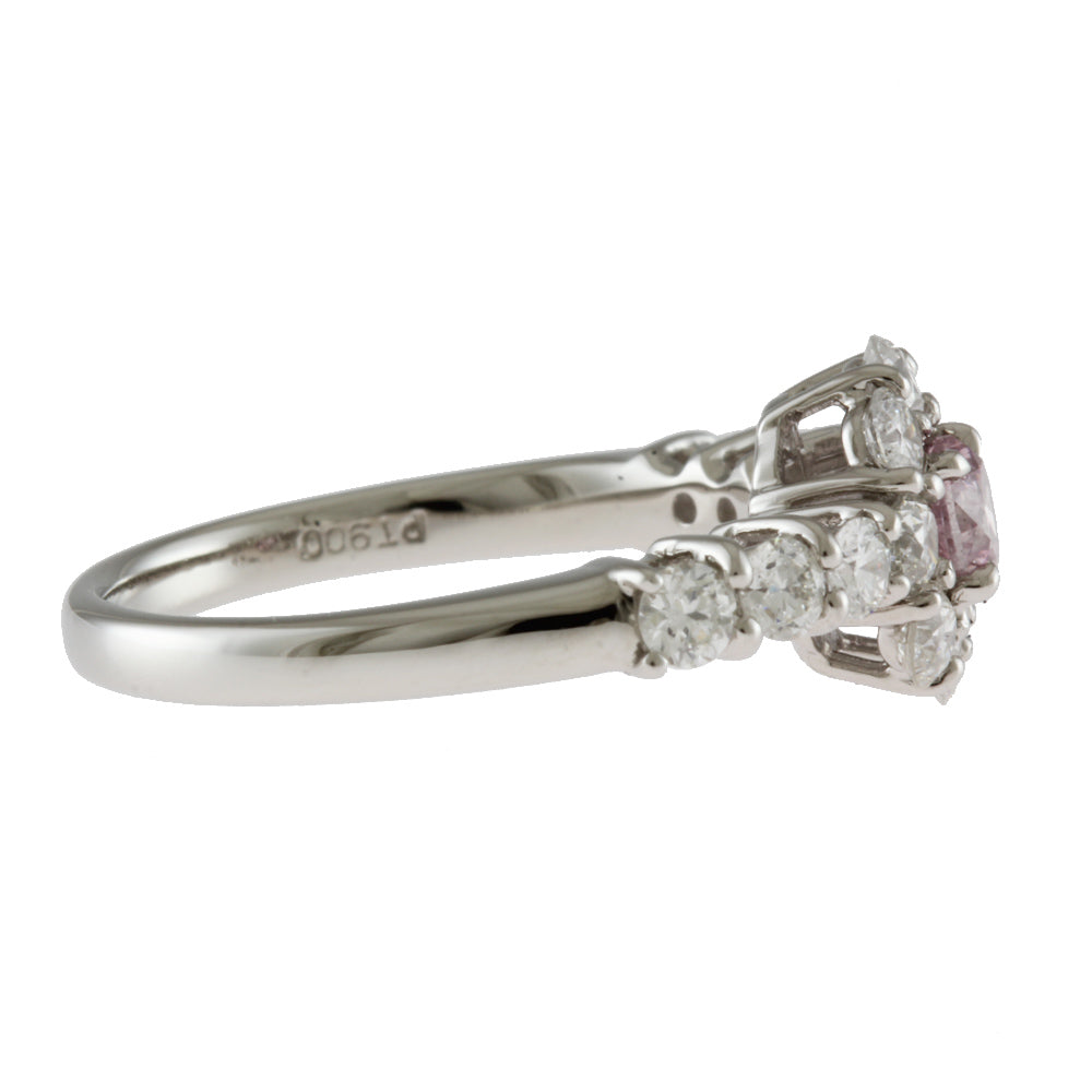 リング 指輪 12号 Pt900プラチナ ピンクダイヤモンド 0.321ct