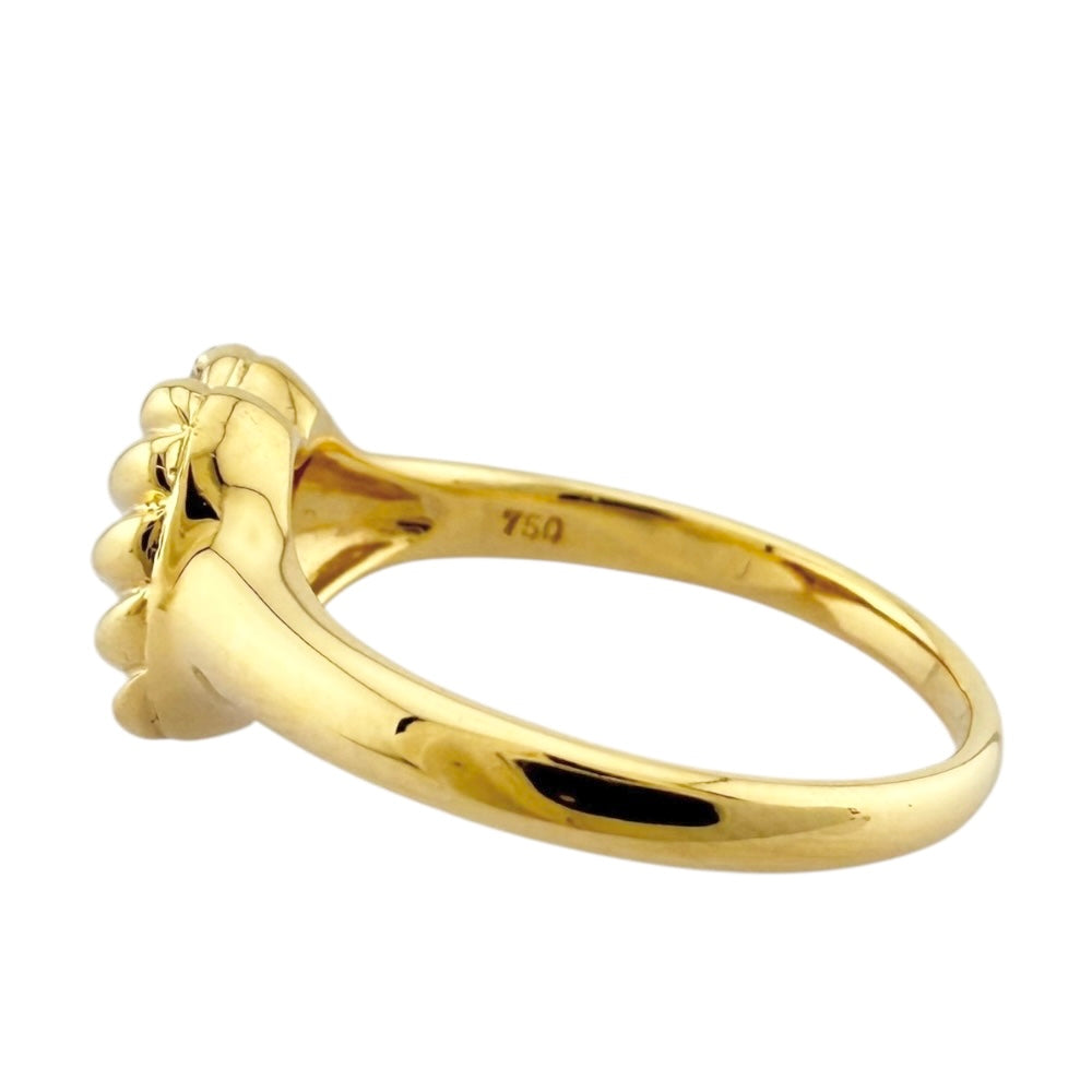 K18イエローゴールド　ダイヤ0.13ct リング リング 指輪 10号 18金 K18イエローゴールド ダイヤモンド 0.13ct