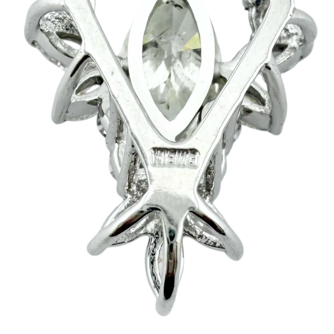 ネックレス 18金 K18ホワイトゴールド ダイヤモンド レディース 中古