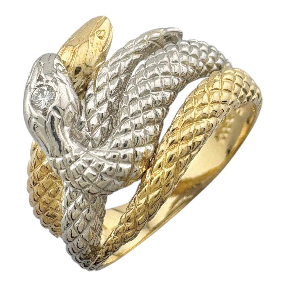 リング 指輪 13号 18金 K18イエローゴールド ダイヤモンド