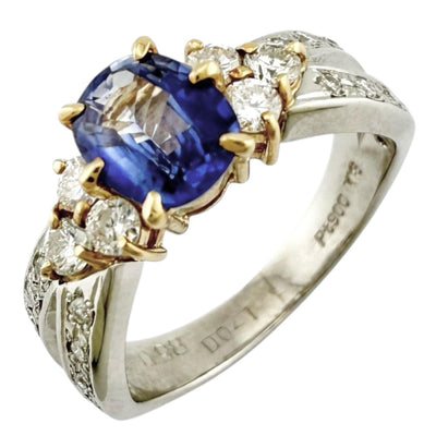 リング 指輪 8号 Pt900プラチナ サファイア レディース 中古 – 【公式  