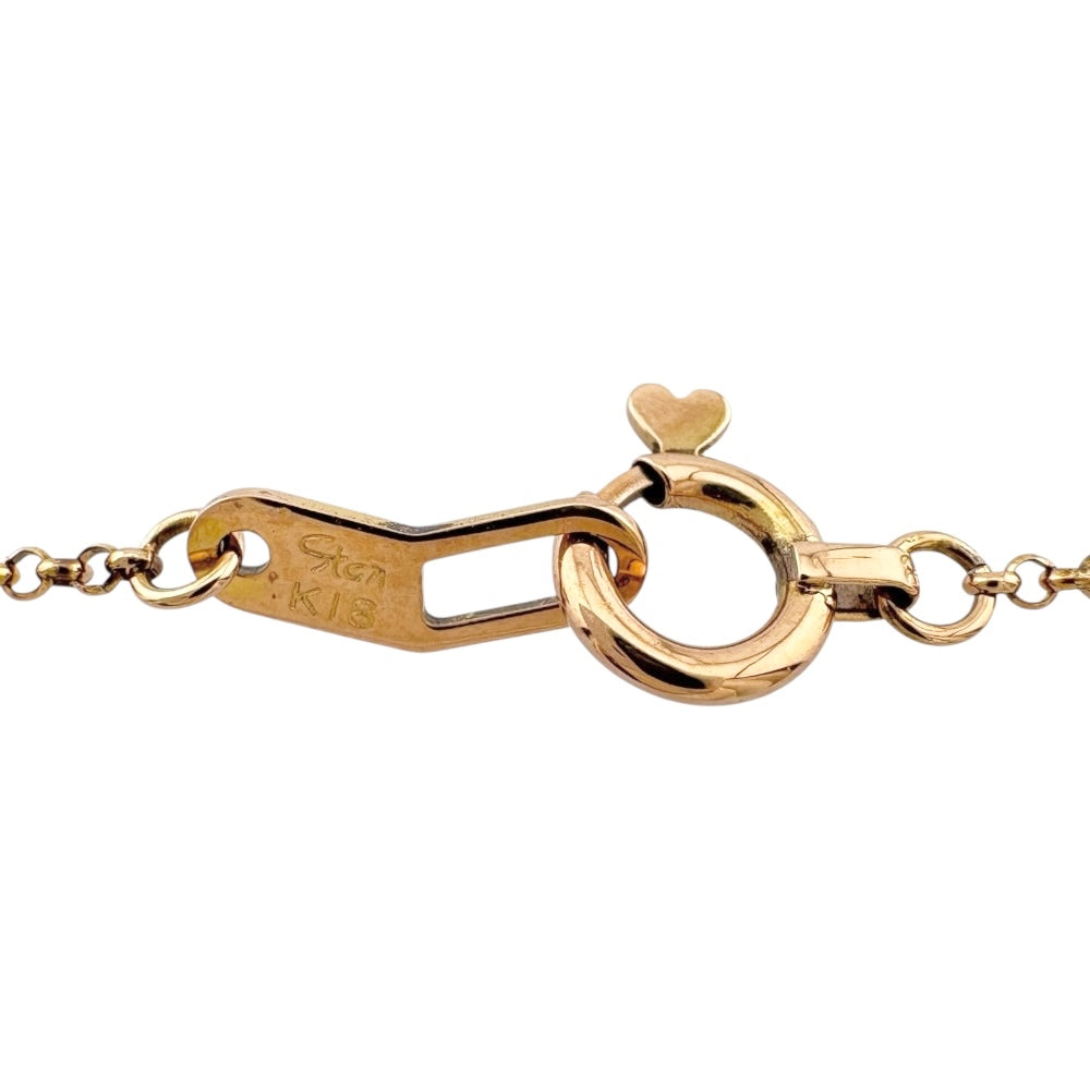 ネックレス 18金 K18ピンクゴールド ピンクサファイア