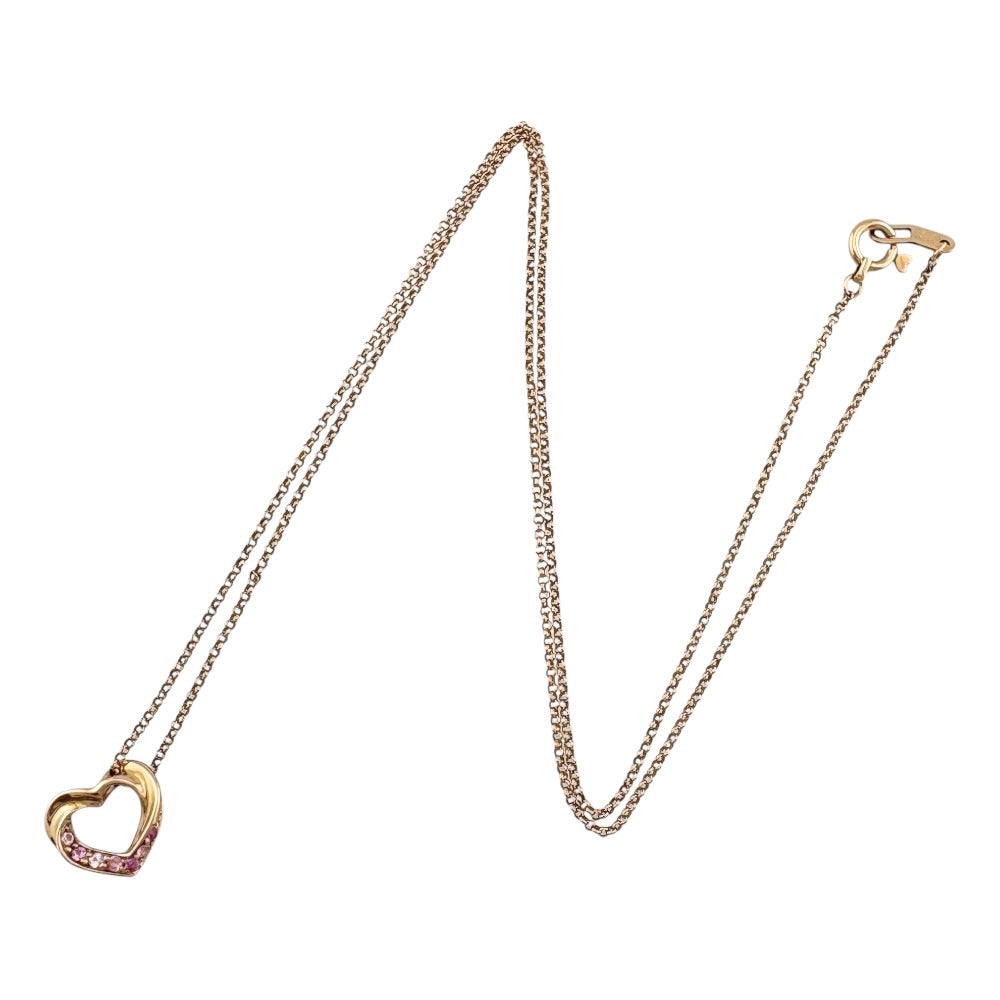 【極美品】非加熱ピンクサファイア K18YG ネックレス K10YG ローズ ティア ピンクサファイア ネックレス – COLETTE GIFT